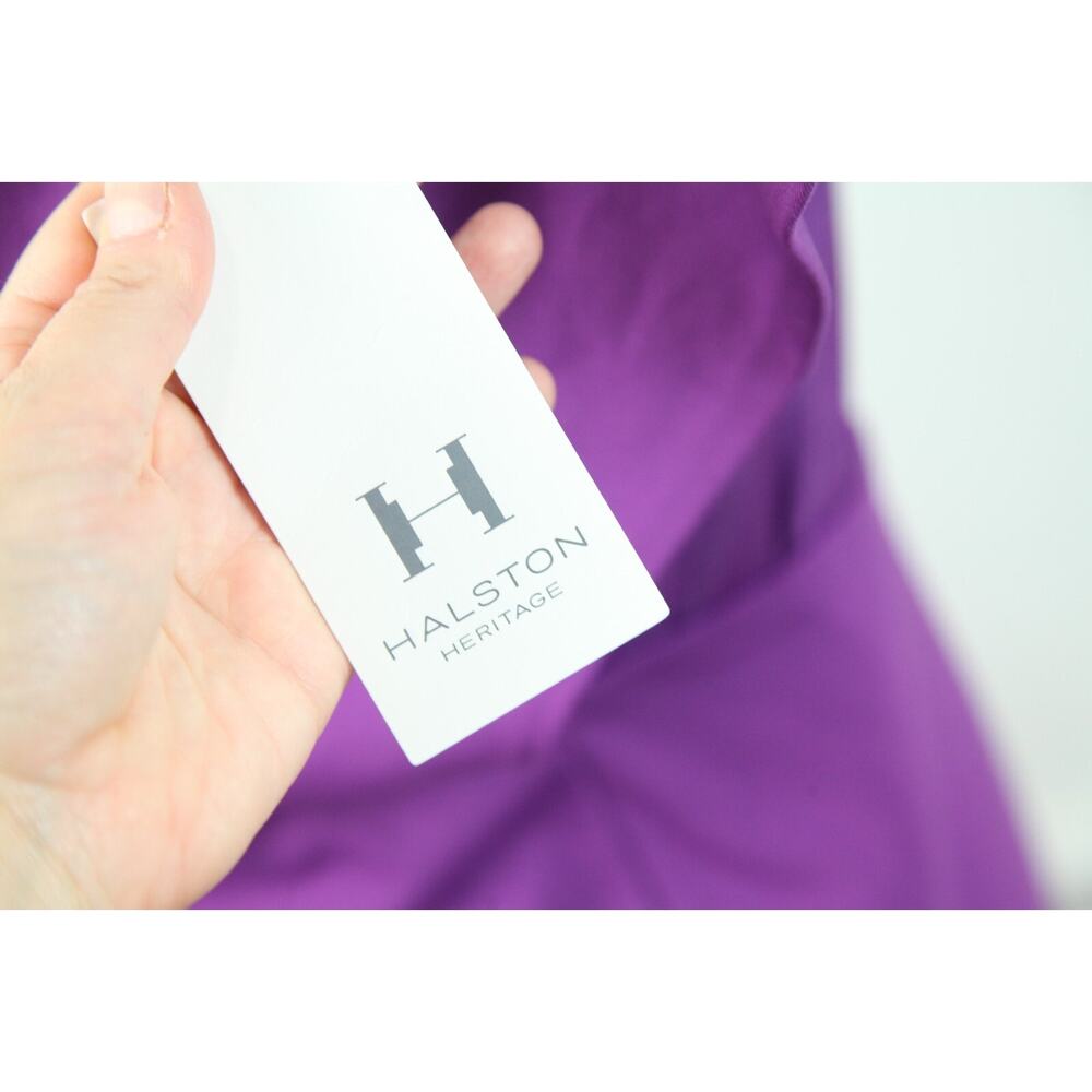 Halston Heritage Size 6 Dress Cocktail Mini Quiet Luxury Feminine Bodycon Hoco - Picture 8 of 16